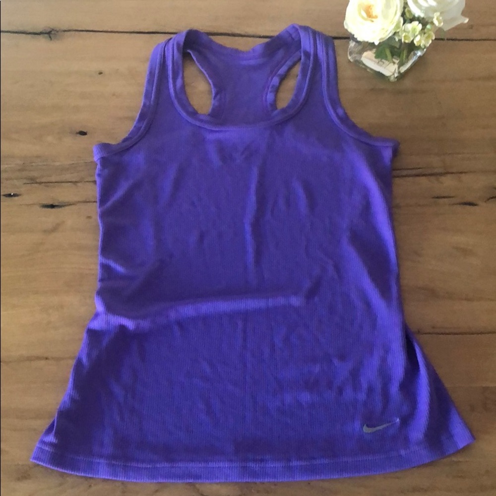 Nike purple dri fit tight racerback